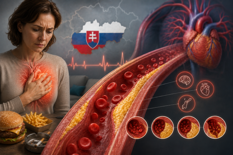 Tichý zabijak číslo jeden: čo robí cholesterol s našimi cievami a prečo na to Slováci doplácajú najviac. Veda našla riešenie.