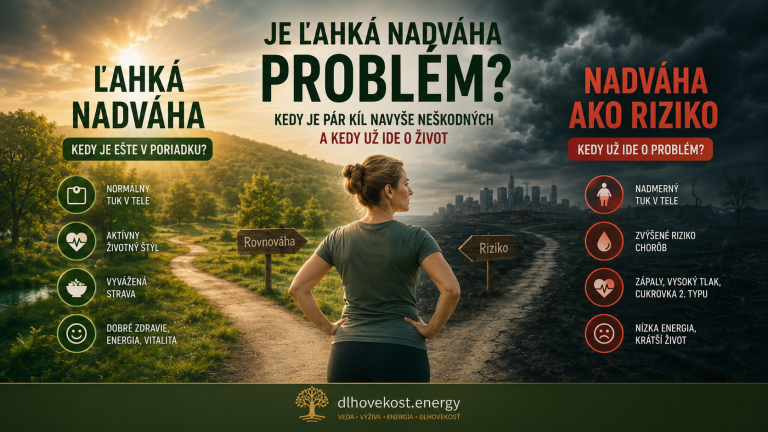 Je ľahká nadváha problém? Kedy je pár kíl navyše neškodných a kedy už ide o život