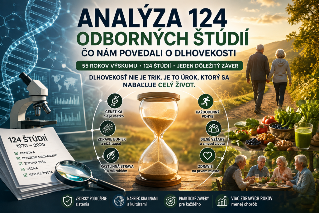 Infografika: ako vznikla analýza 124 štúdií o dlhovekosti