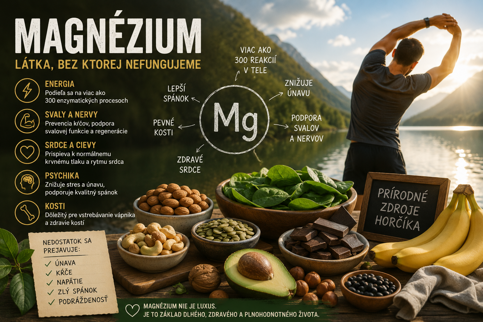 Magnézium – horčík, ucelený pohľad na látku bez ktorej nefungujeme