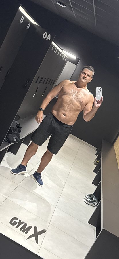 Jozef Černek v posilňovni