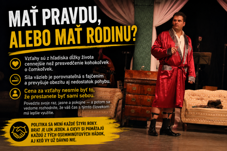 Mať pravdu, alebo mať rodinu? O politike bez politiky – len o zdraví